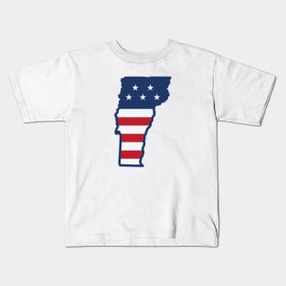 Stars and Stripes Vermont Kids T-Shirt